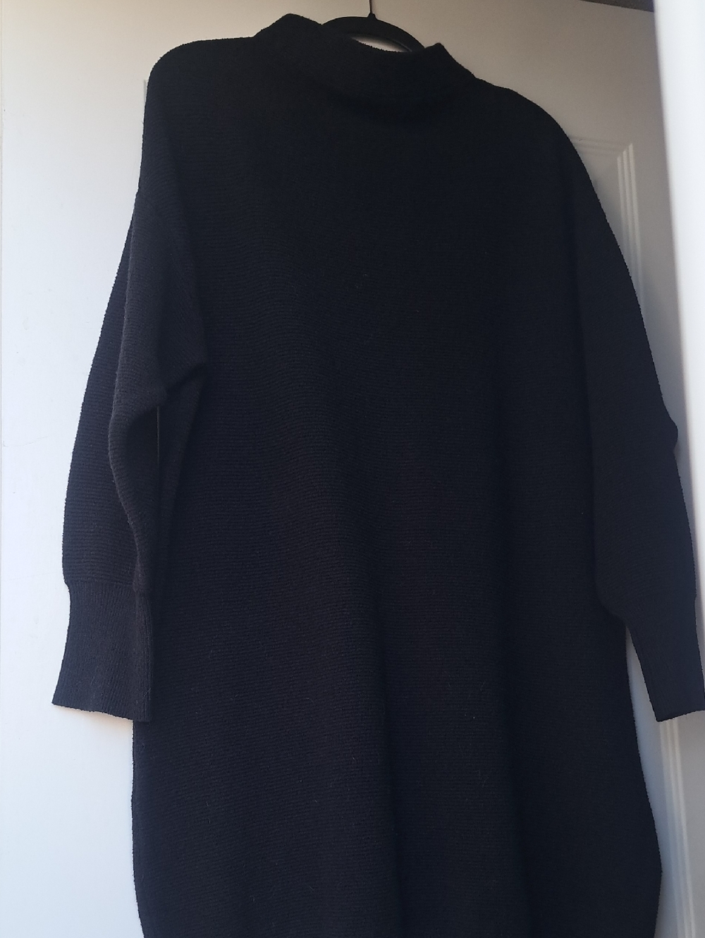 Black Oversized Sweater Dress